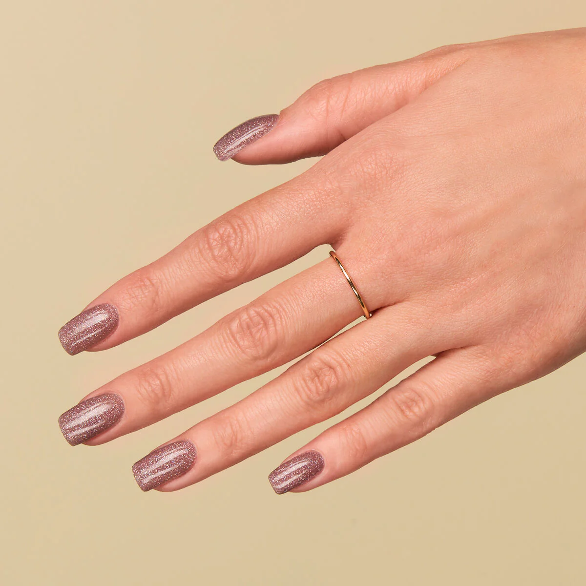 322 Shimmer Dust Brown - Semilac Soak Off Gel / Hybrid Nail Polish - Image 4