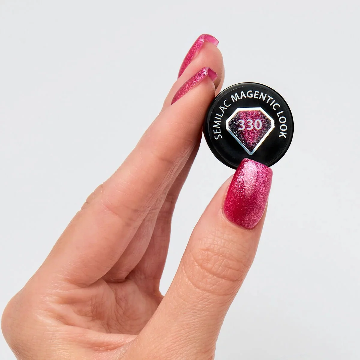 330 Semilac Magentic Look - Semilac Soak Off Gel / Hybrid Nail Polish - Image 3