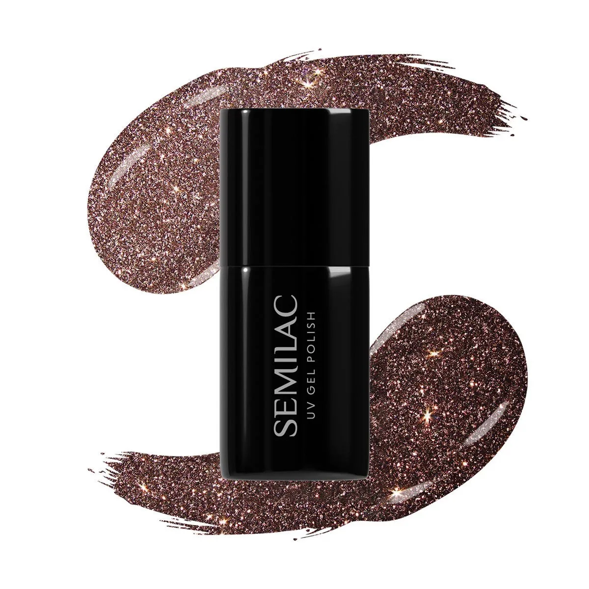 333 Shine Brown - Semilac Soak Off Gel / Hybrid Nail Polish - Image 2