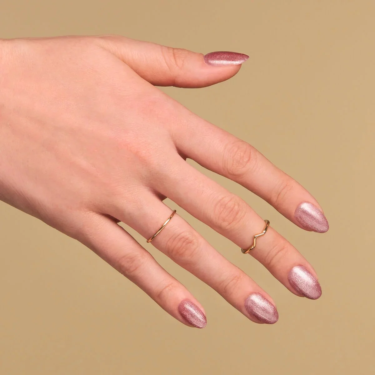 332 Pink My Dust - Semilac Soak Off Gel / Hybrid Nail Polish - Image 3