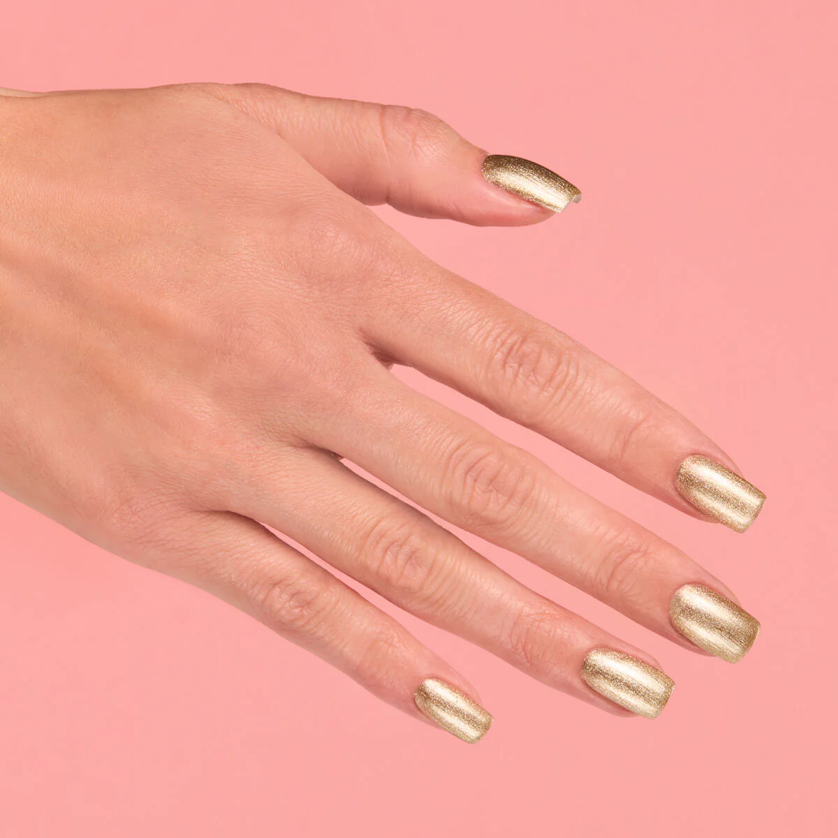 335 Golden Girl - Semilac Soak Off Gel / Hybrid Nail Polish - Image 4