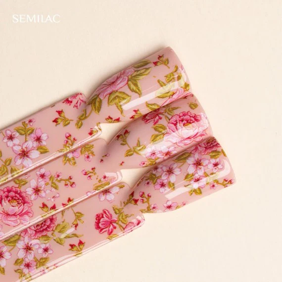 34 BLOOMING FLOWERS Semilac Nail Transfer Foil - Image 2