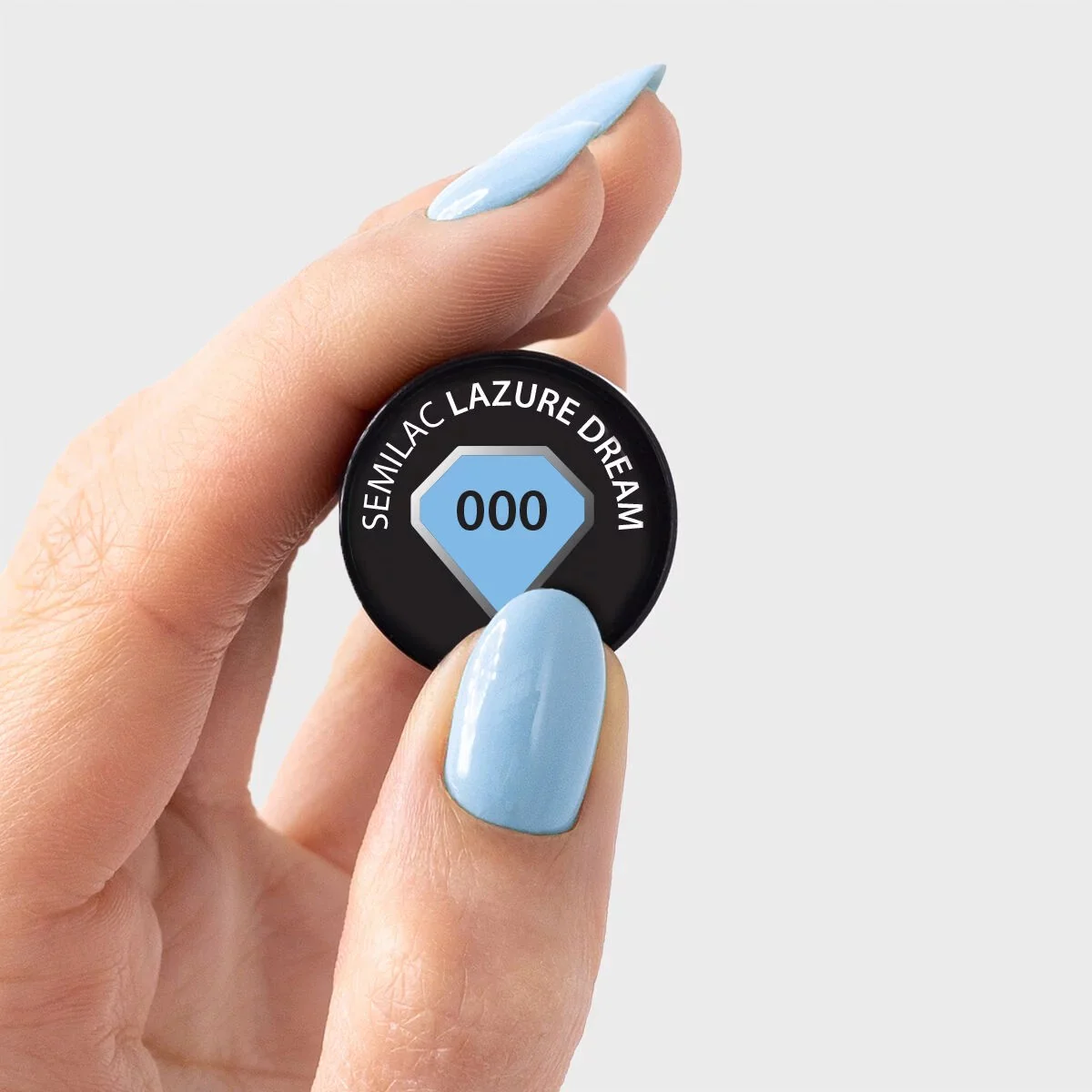 000 SEMILIKE LAZURE DREAM - Semilac Soak Off Gel / Hybrid Nail Polish - Image 3