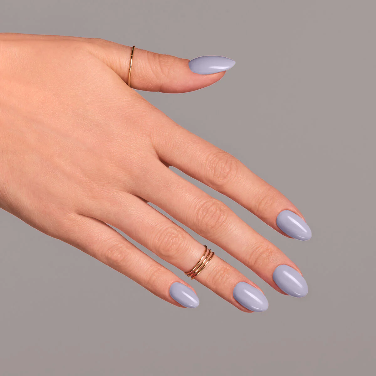 384 Lavender Flowers - Semilac Soak Off Gel / Hybrid Nail Polish - Image 4