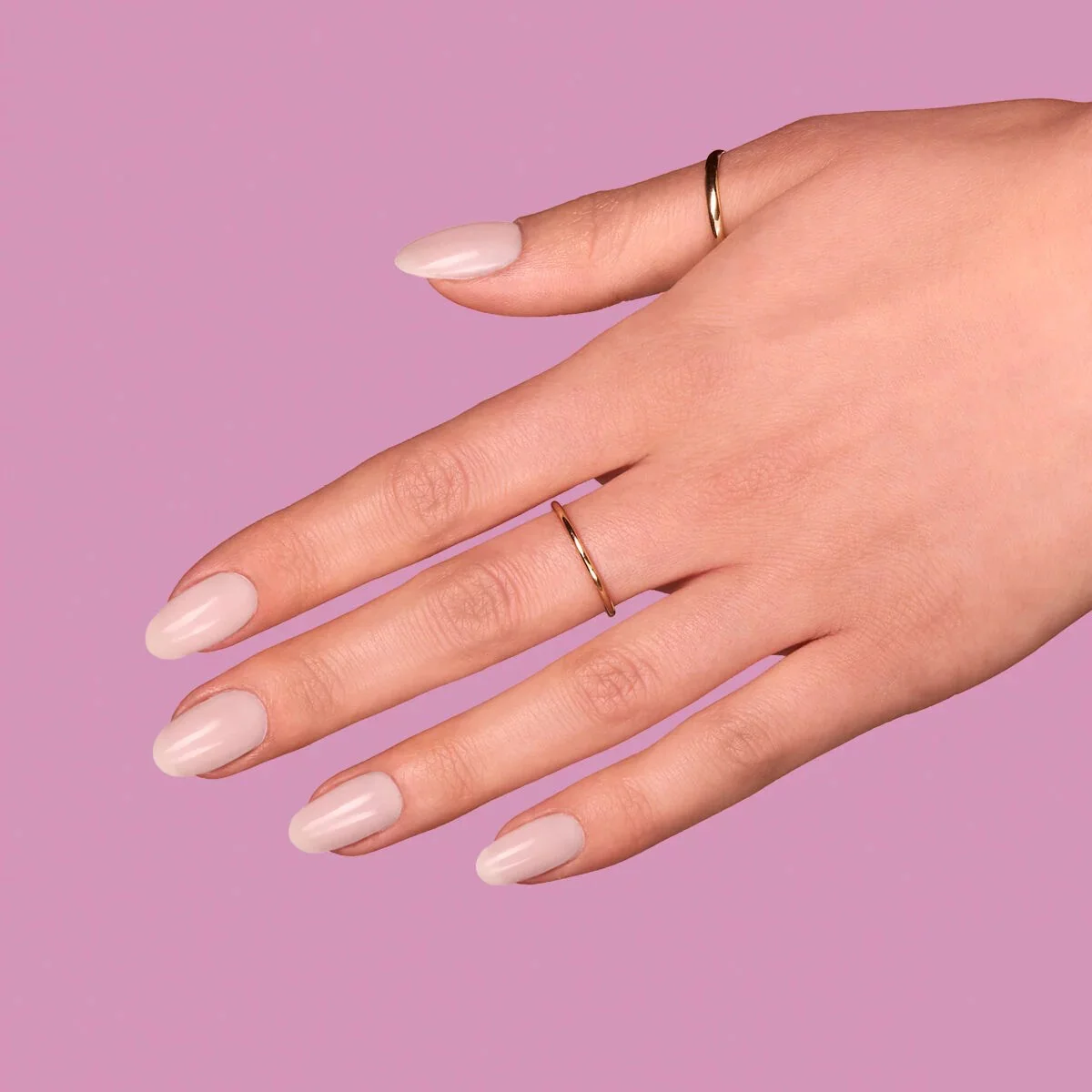 389 COCONUT ICE CREAM - Semilac Soak Off Gel / Hybrid Nail Polish - Image 3