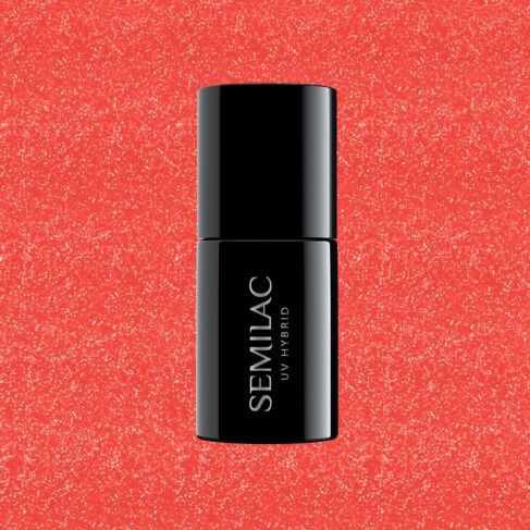 392 RED HEARTBREAKER Semilac Soak Off Gel / Hybrid Nail Polish - Image 3