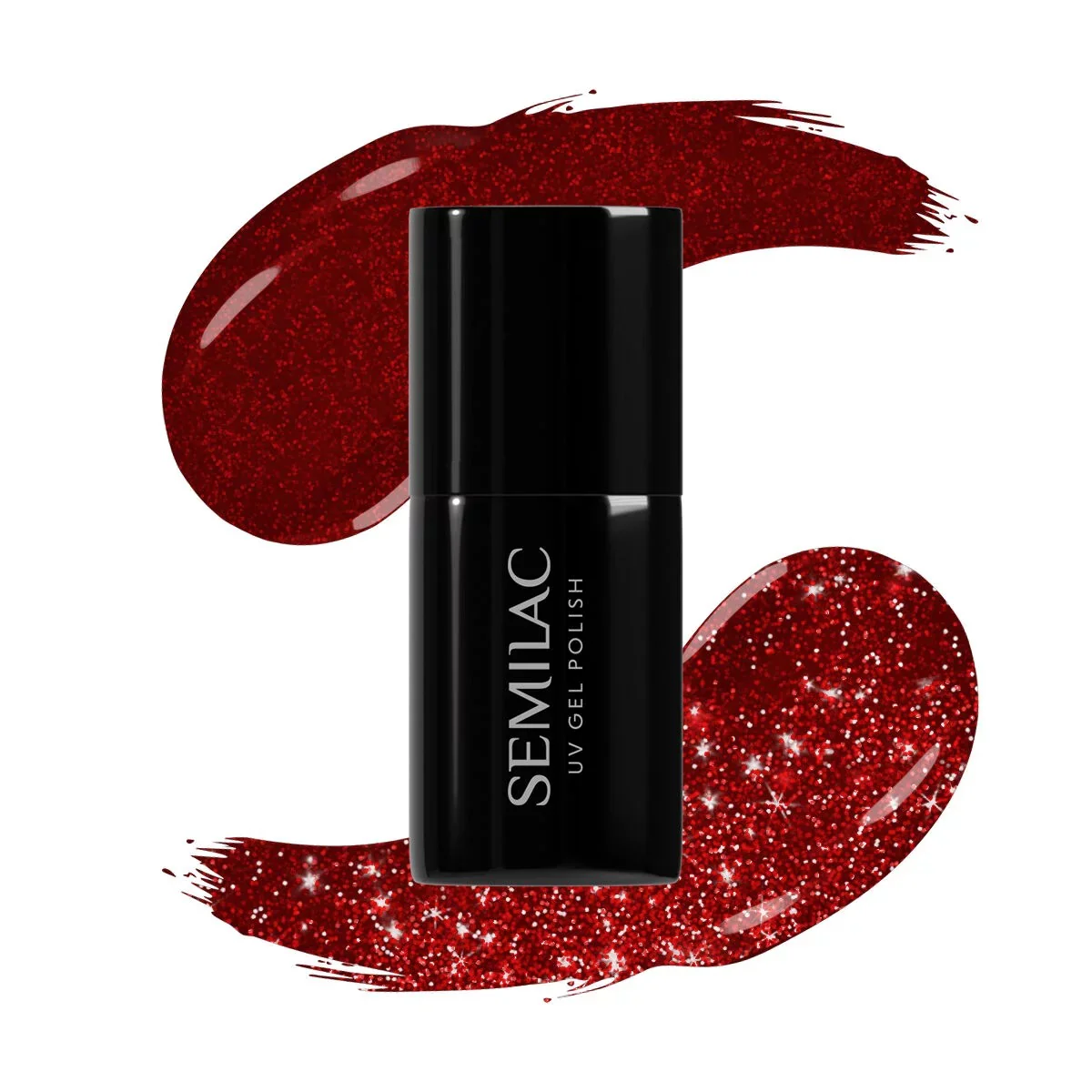 396 Flash and Blush - Semilac Soak Off Gel / Hybrid Nail Polish - Image 3