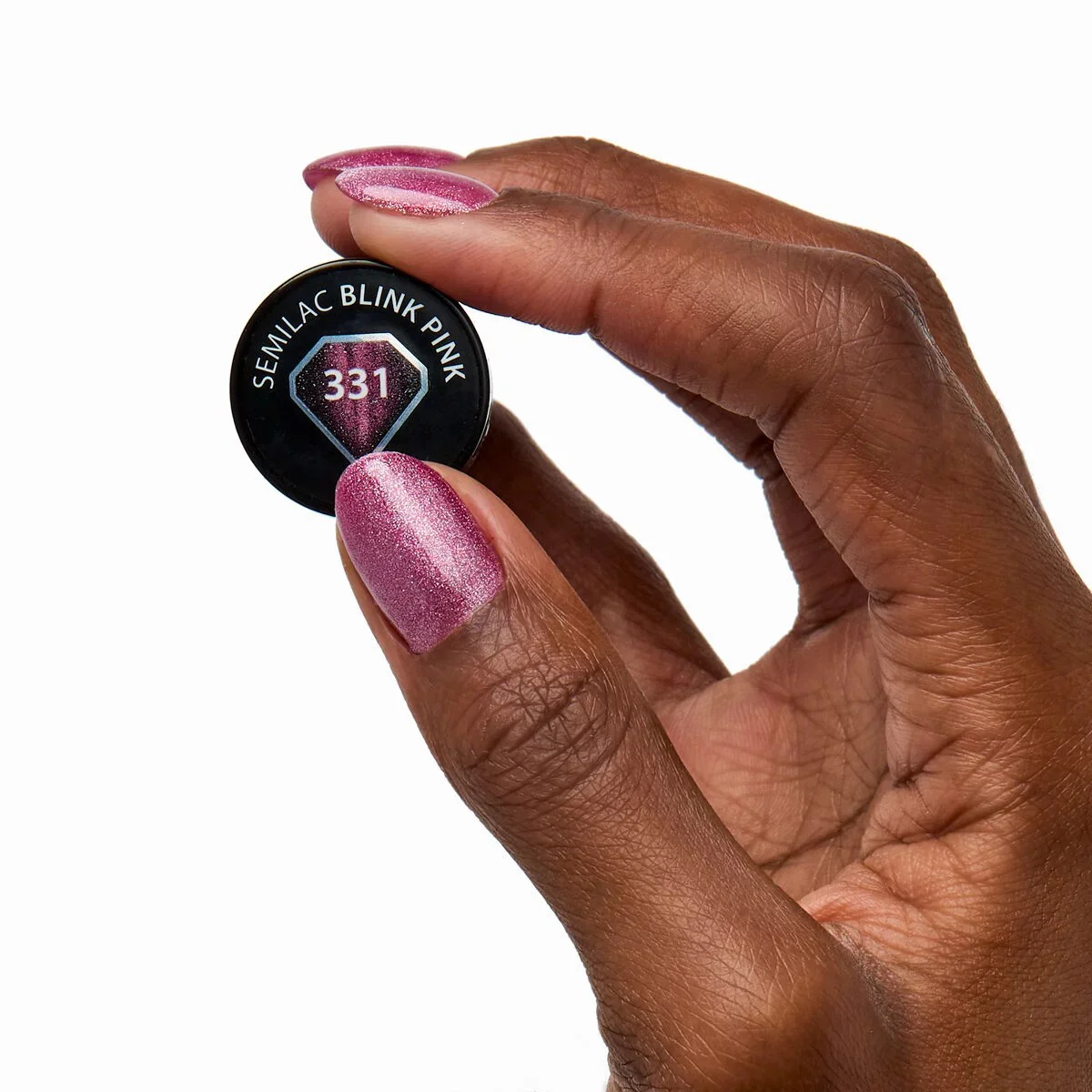 331 Blink Pink - Semilac Soak Off Gel / Hybrid Nail Polish - Image 2