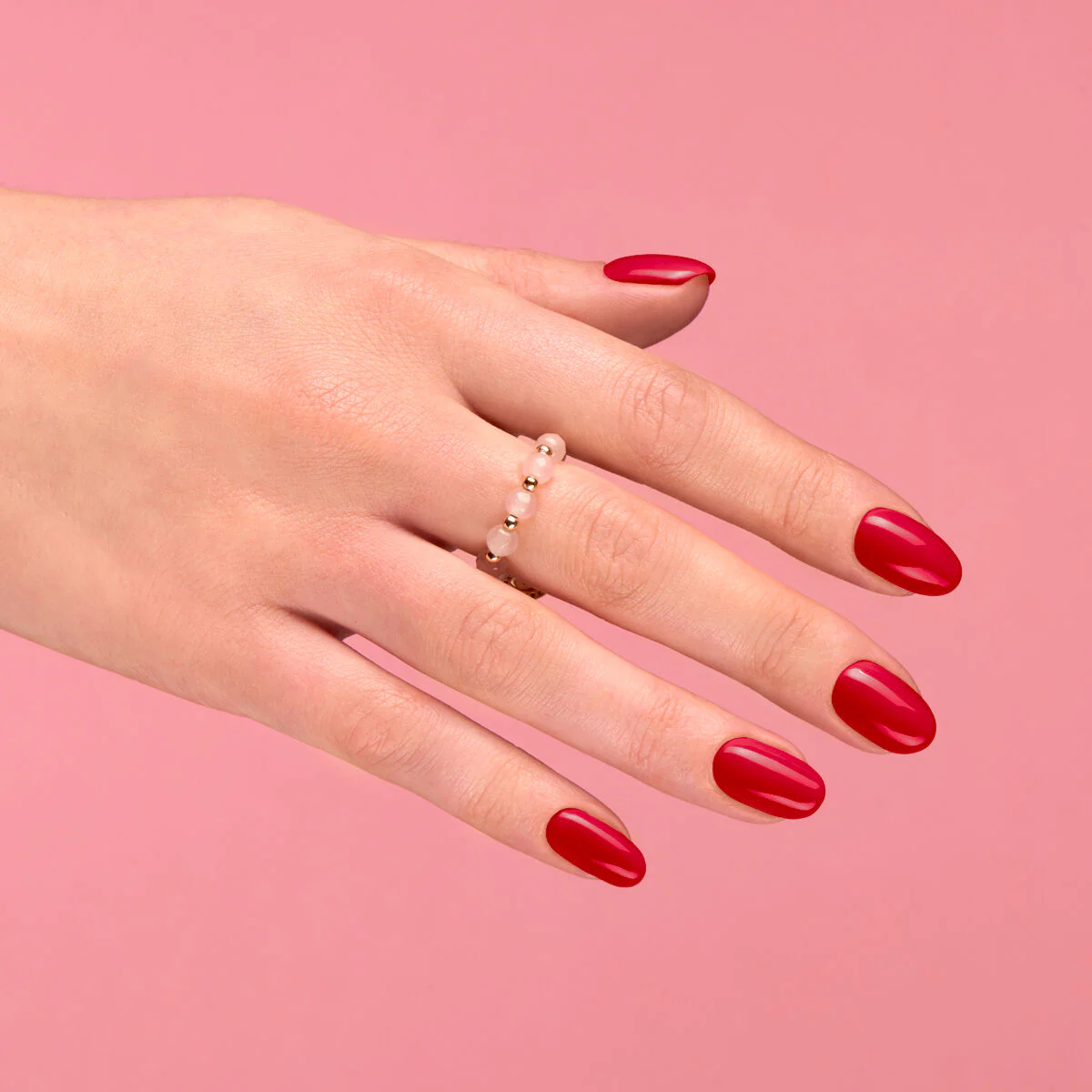 401 RASPBERRY WINE - Semilac Soak Off Gel / Hybrid Nail Polish - Image 4