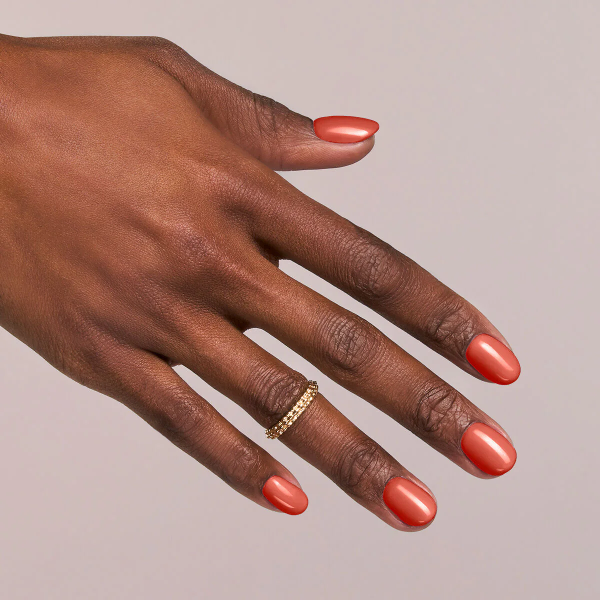 402 Spicy Pumpkin - Semilac Soak Off Gel / Hybrid Nail Polish - Image 4