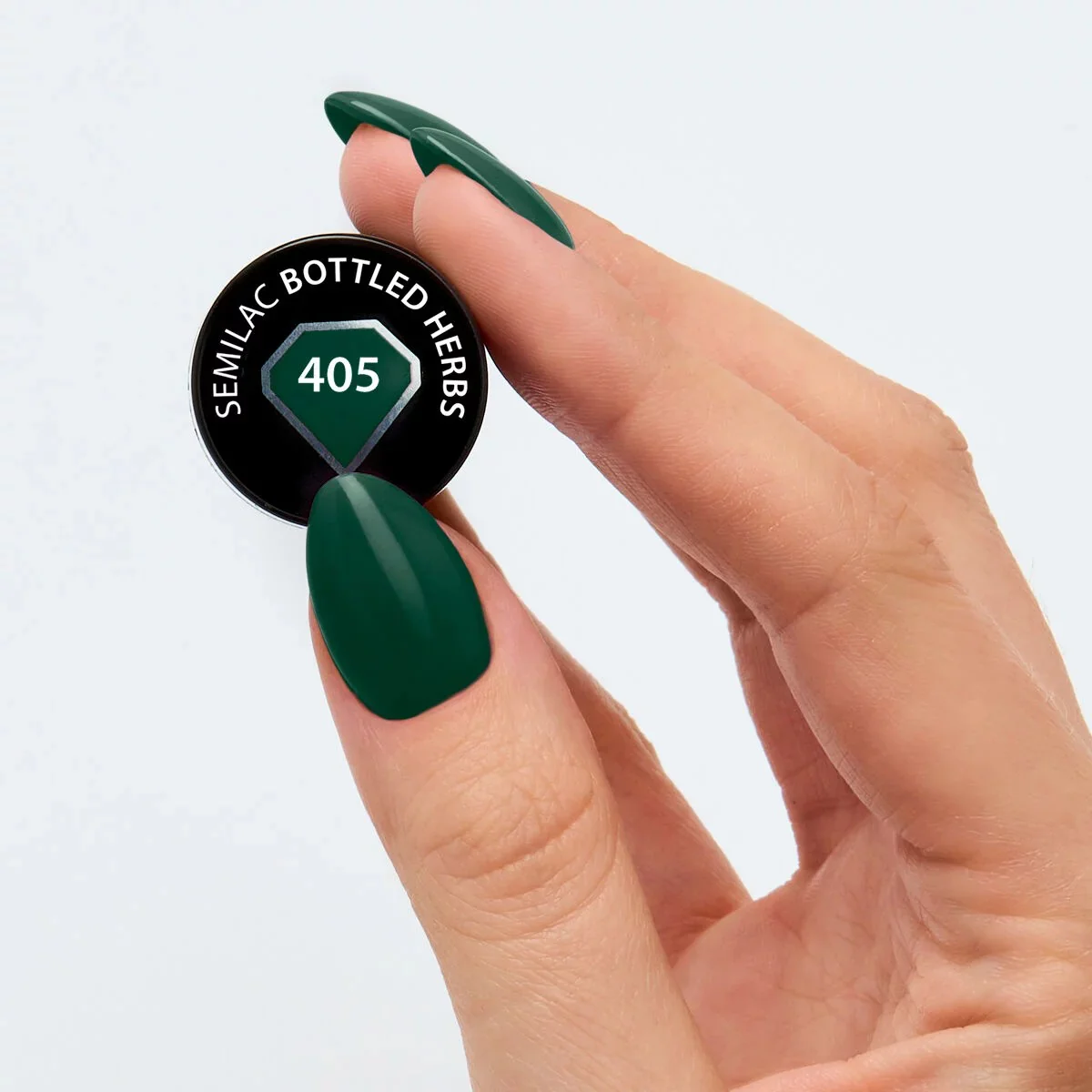 405 Bottled Herbs - Semilac Soak Off Gel / Hybrid Nail Polish - Image 3
