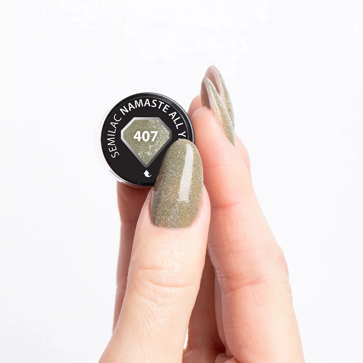 407 Namaste All Year - Semilac Soak Off Gel / Hybrid Nail Polish - Image 3