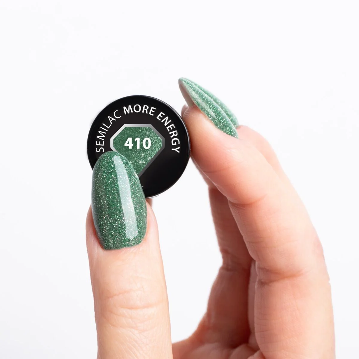 410 More Energy - Semilac Soak Off Gel / Hybrid Nail Polish - Image 3