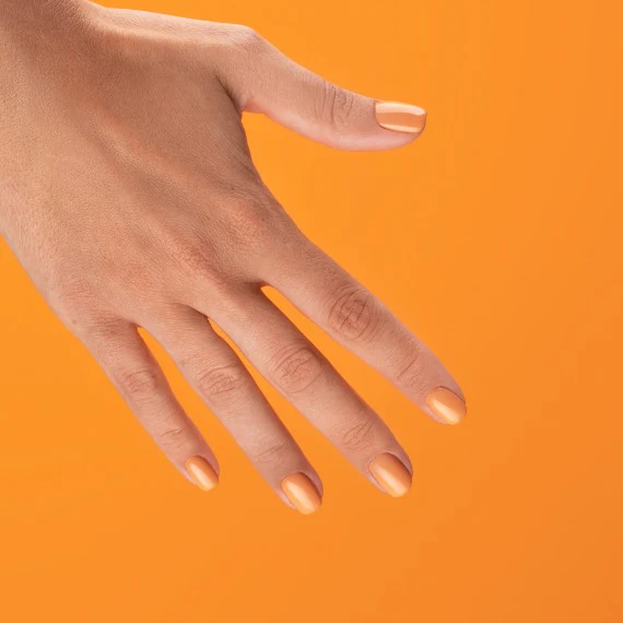416 GOLDEN HOUR ORANGE - Semilac Soak Off Gel / Hybrid Nail Polish - Image 3