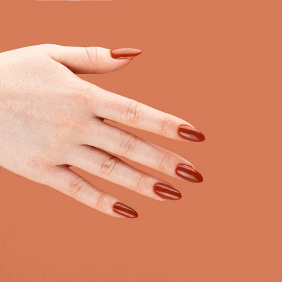 418 RED HOT BEACH - Semilac Soak Off Gel / Hybrid Nail Polish - Image 3