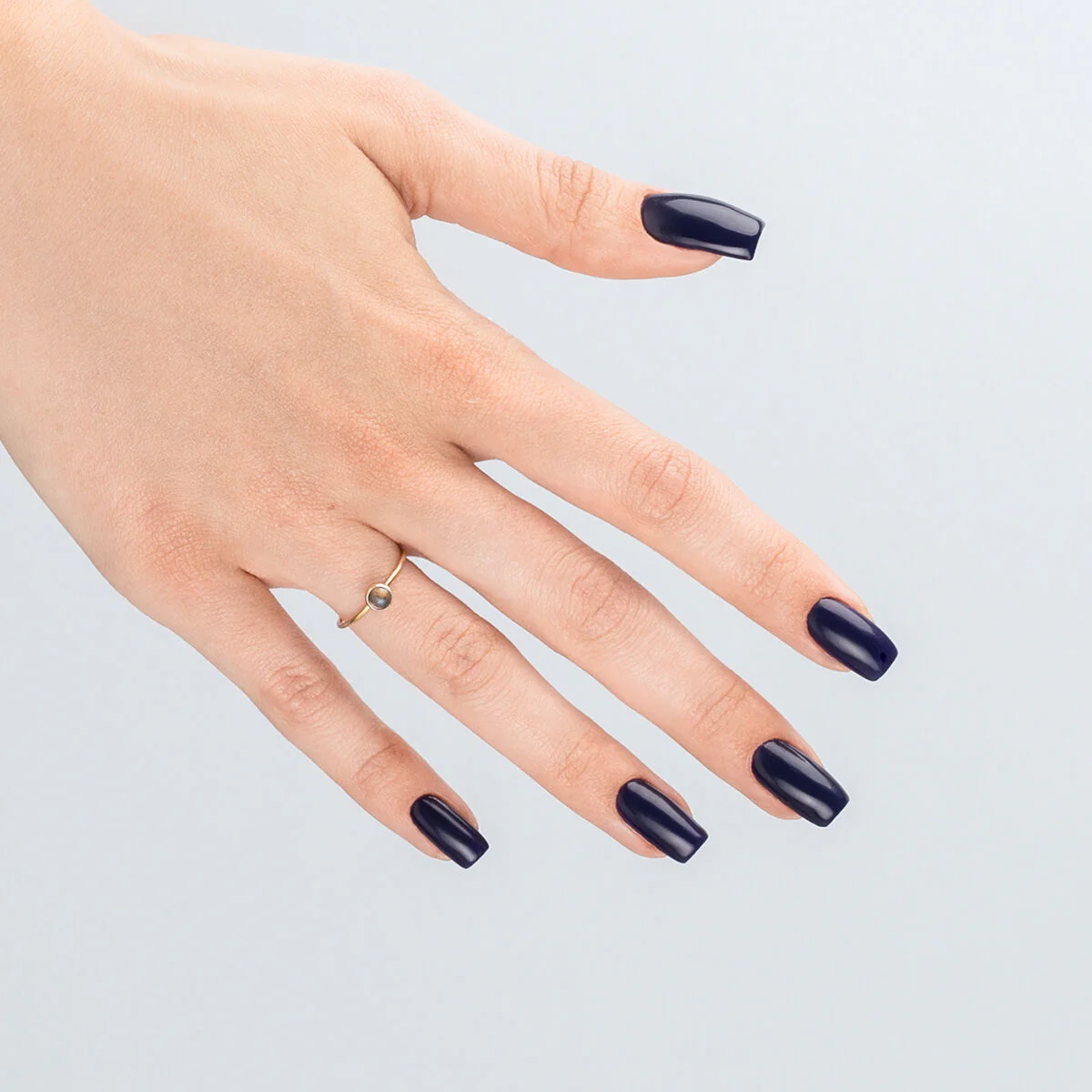 420 Safari Night Blue - Semilac Soak Off Gel / Hybrid Nail Polish - Image 3