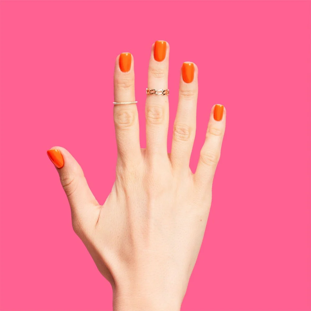 433 SUPPORTING ORANGE Semilac Soak Off Gel / Hybrid Nail Polish - EVEN BETTER TOGETHER Collection - Image 6