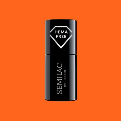 433 SUPPORTING ORANGE Semilac Soak Off Gel / Hybrid Nail Polish - EVEN BETTER TOGETHER Collection - Image 7