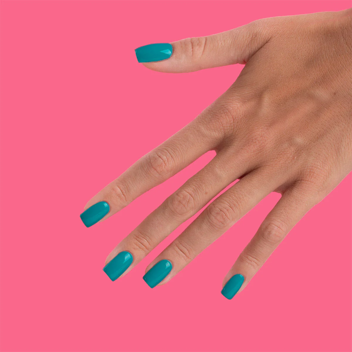 443 Spooky Blue - Semilac Soak Off Gel / Hybrid Nail Polish - Image 3