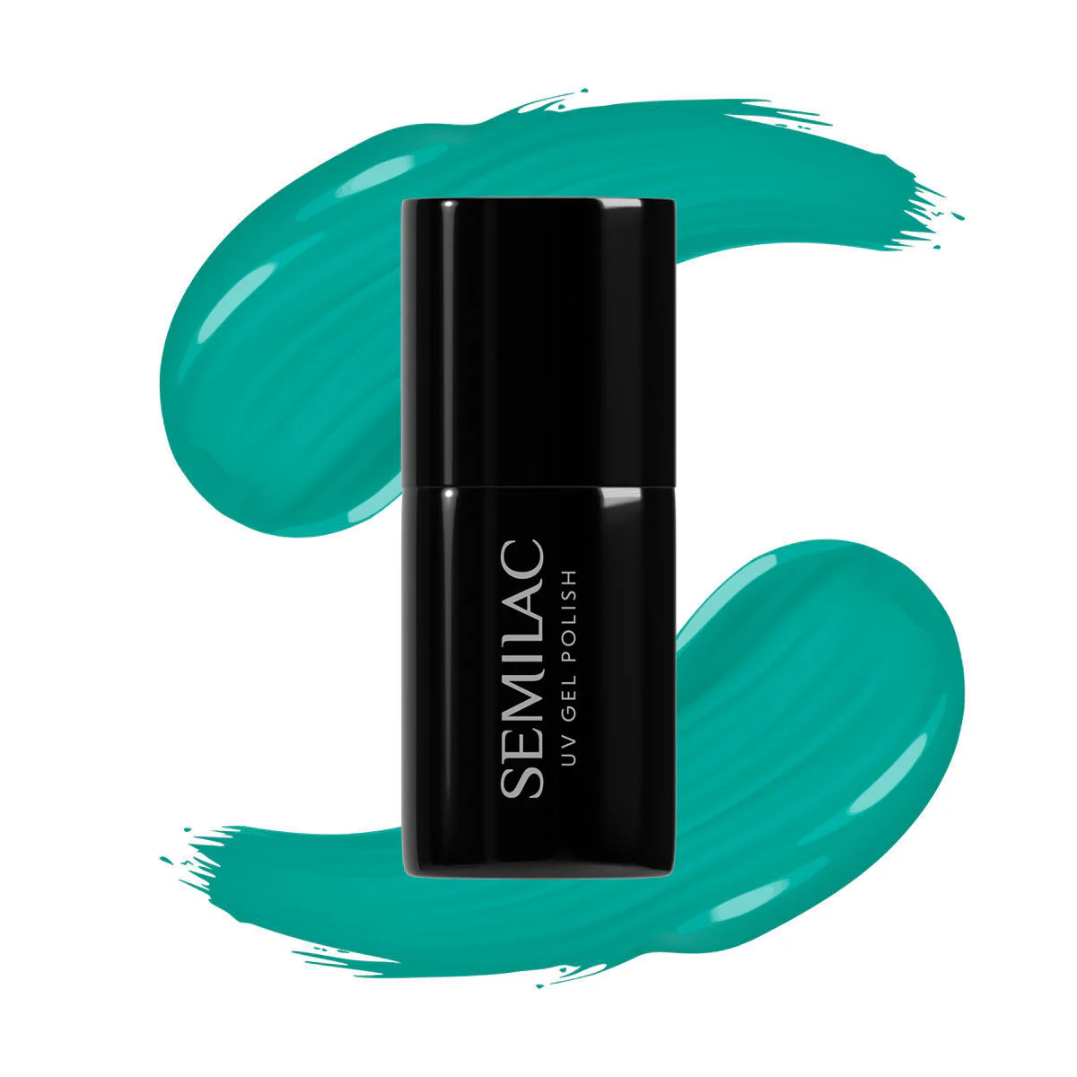 448 Azure Green - Semilac Soak Off Gel / Hybrid Nail Polish - Image 2