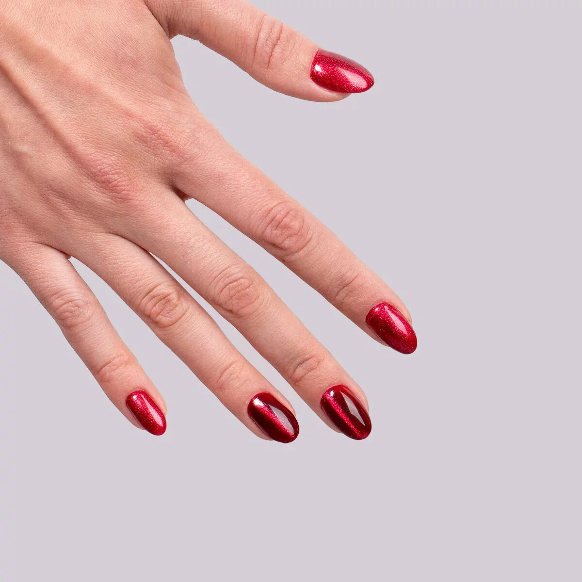 467 Red Candle Flash - Semilac Soak Off Gel / Hybrid Nail Polish - Image 3