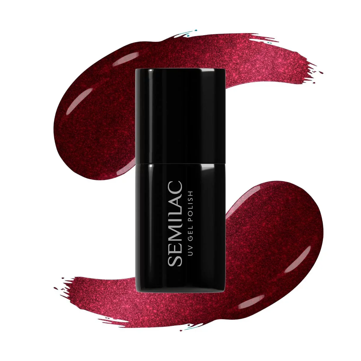 467 Red Candle Flash - Semilac Soak Off Gel / Hybrid Nail Polish - Image 4