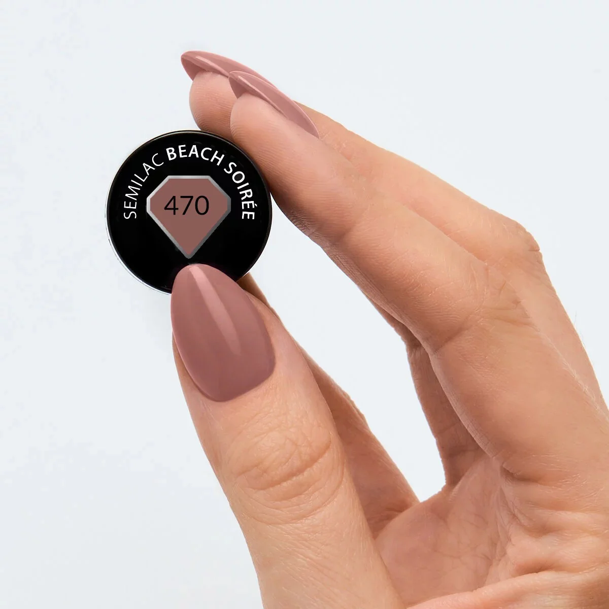 470 Beach Soiree - Semilac Soak Off Gel / Hybrid Nail Polish - Image 3