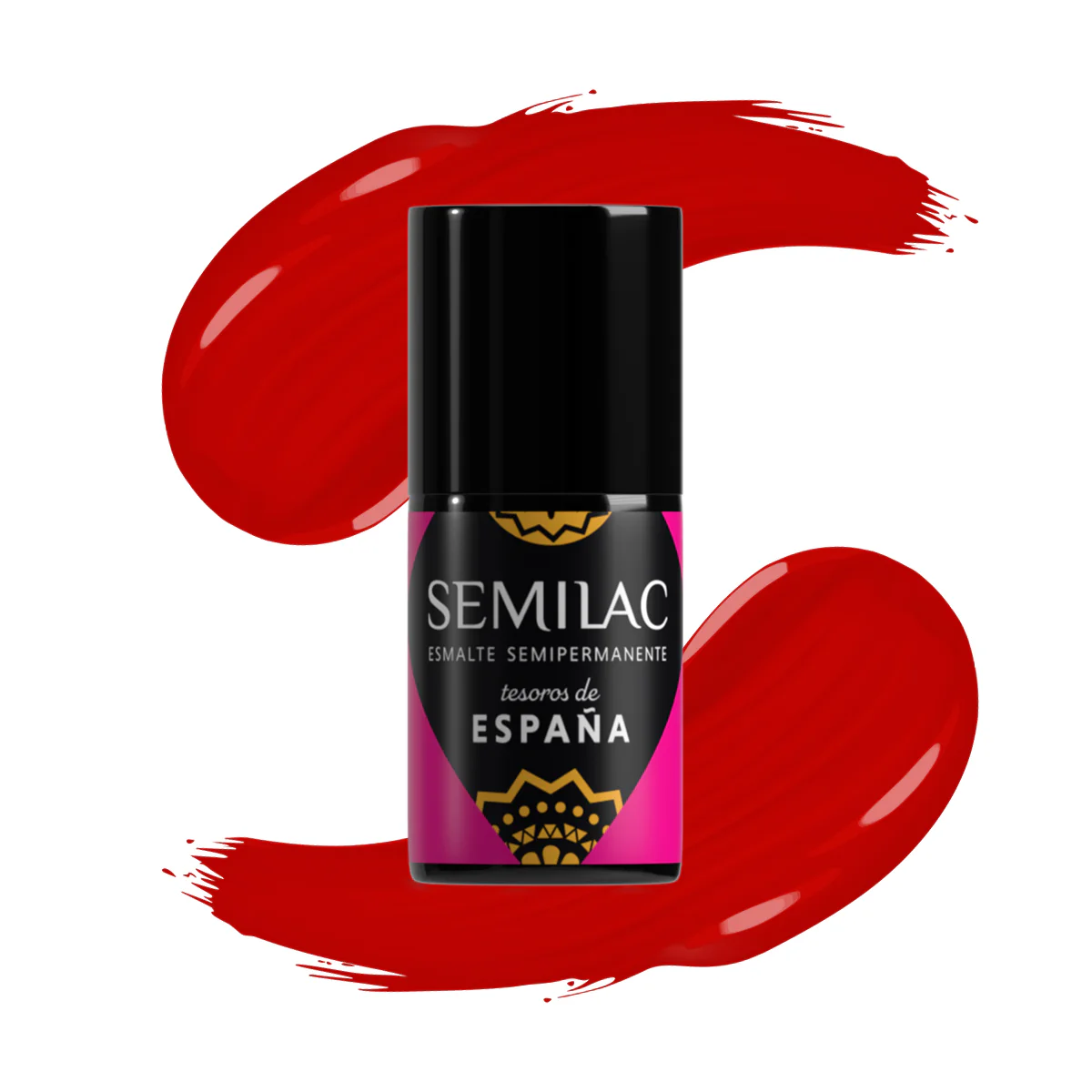477 Ritmo Flamenco - Semilac Soak Off Gel / Hybrid Nail Polish - Image 4