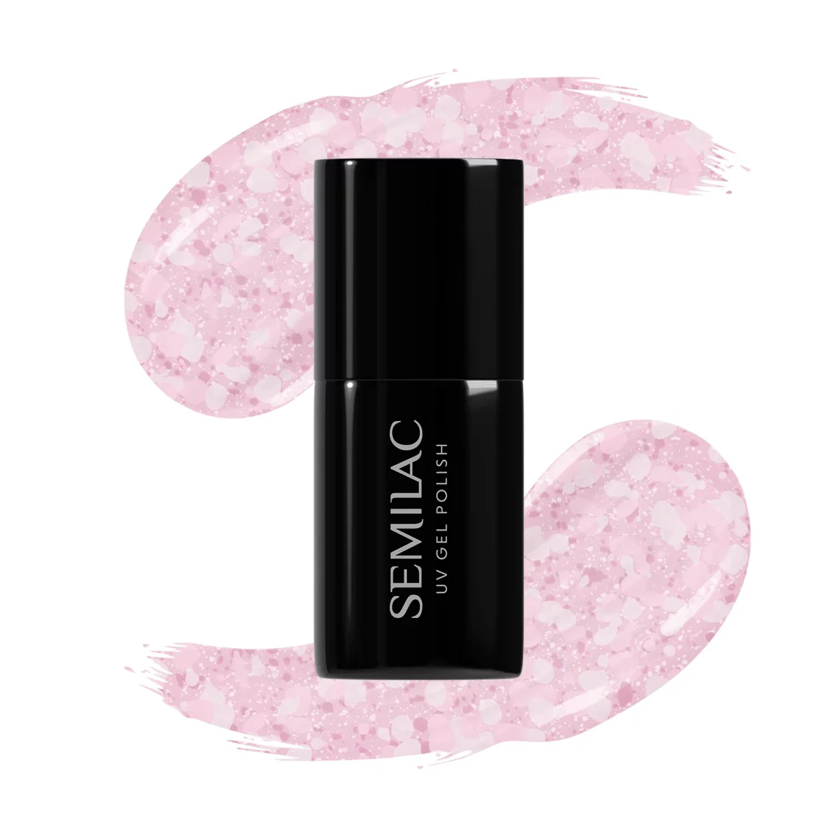 491 Strawberry Ice - Semilac Soak Off Gel / Hybrid Nail Polish - Image 2