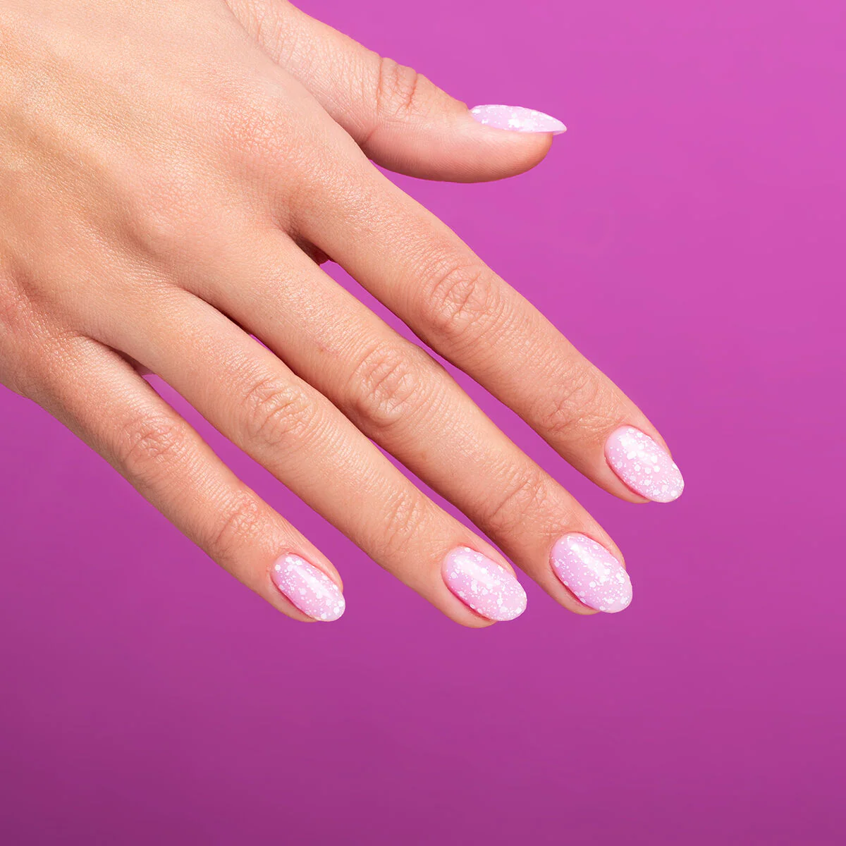 492 Icy Lavender Bliss - Semilac Soak Off Gel / Hybrid Nail Polish - Image 4