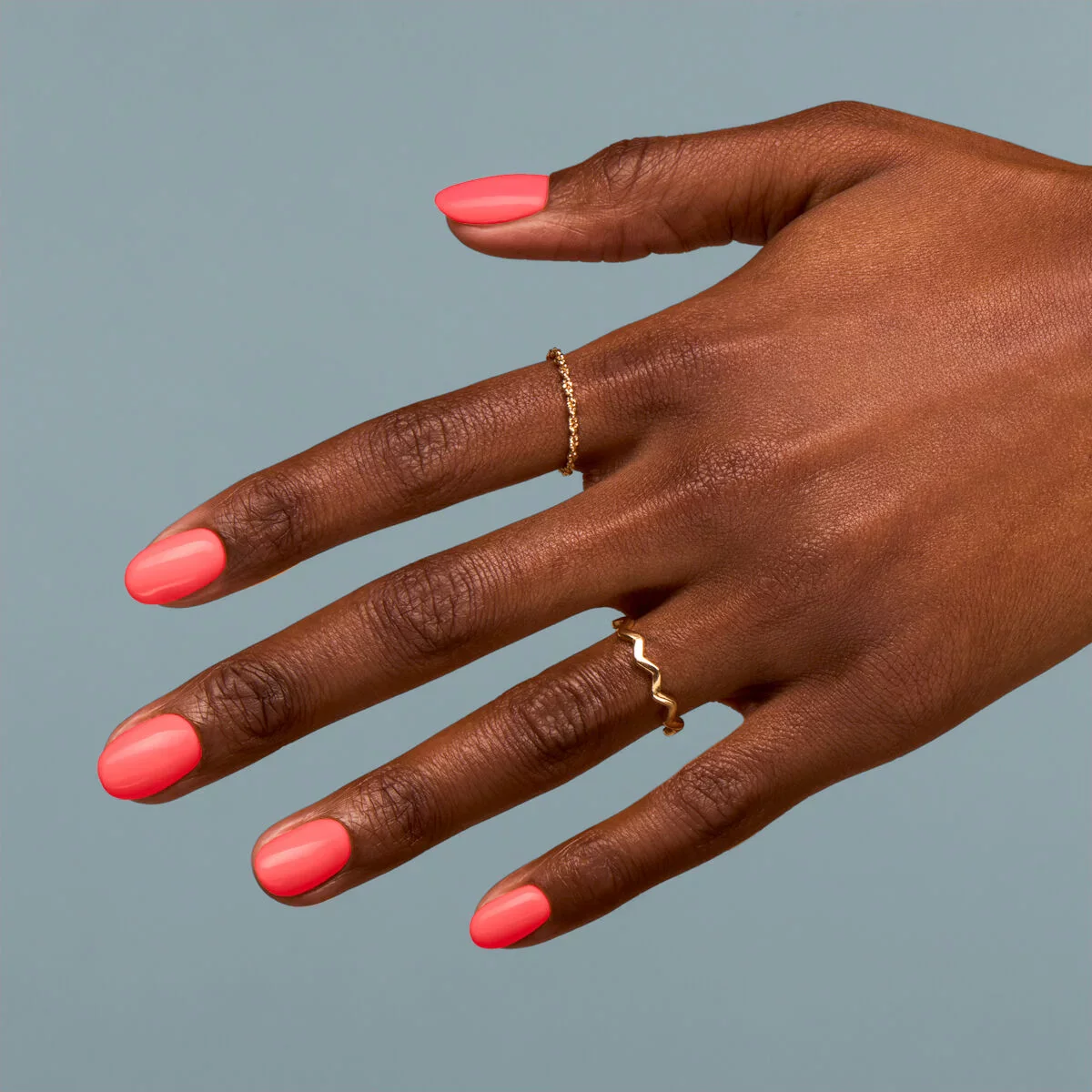 518 Neon Orange - Semilac Soak Off Gel / Hybrid Nail Polish - "Semibeats" Collection - Image 4