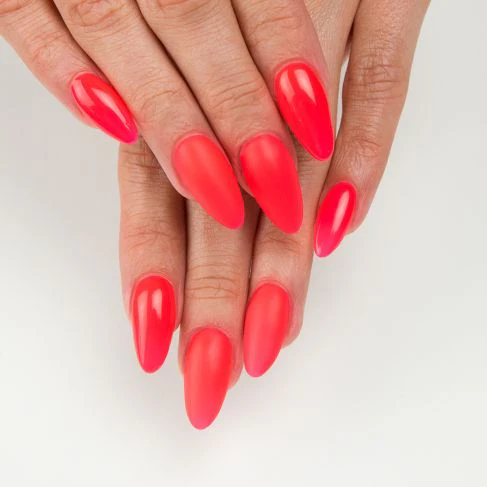 518 Neon Orange - Semilac Soak Off Gel / Hybrid Nail Polish - "Semibeats" Collection - Image 5