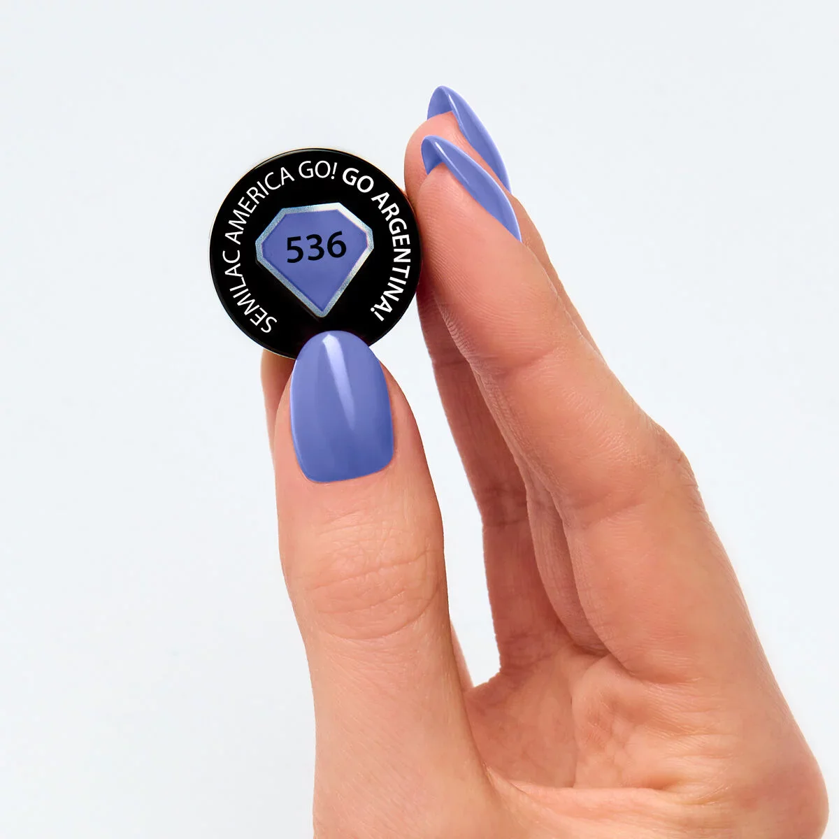 536 Go Argentina! - Semilac Soak Off Gel / Hybrid Nail Polish - Image 2