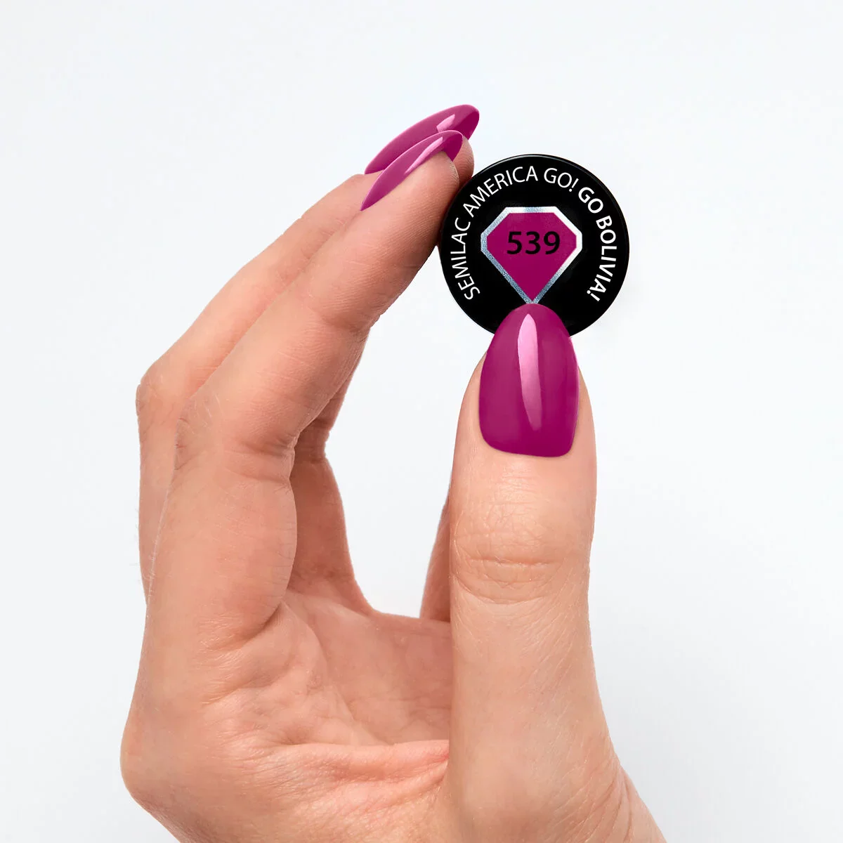 539 Go Bolivia! - Semilac Soak Off Gel / Hybrid Nail Polish - Image 2