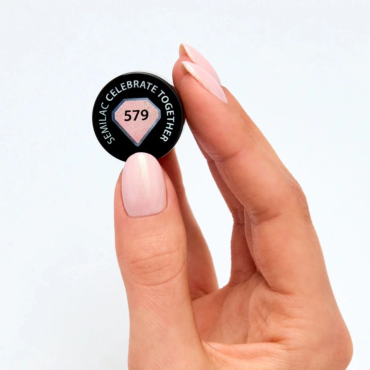 579 CELEBRATE TOGETHER - Semilac Soak Off Gel / Hybrid Nail Polish - Image 2