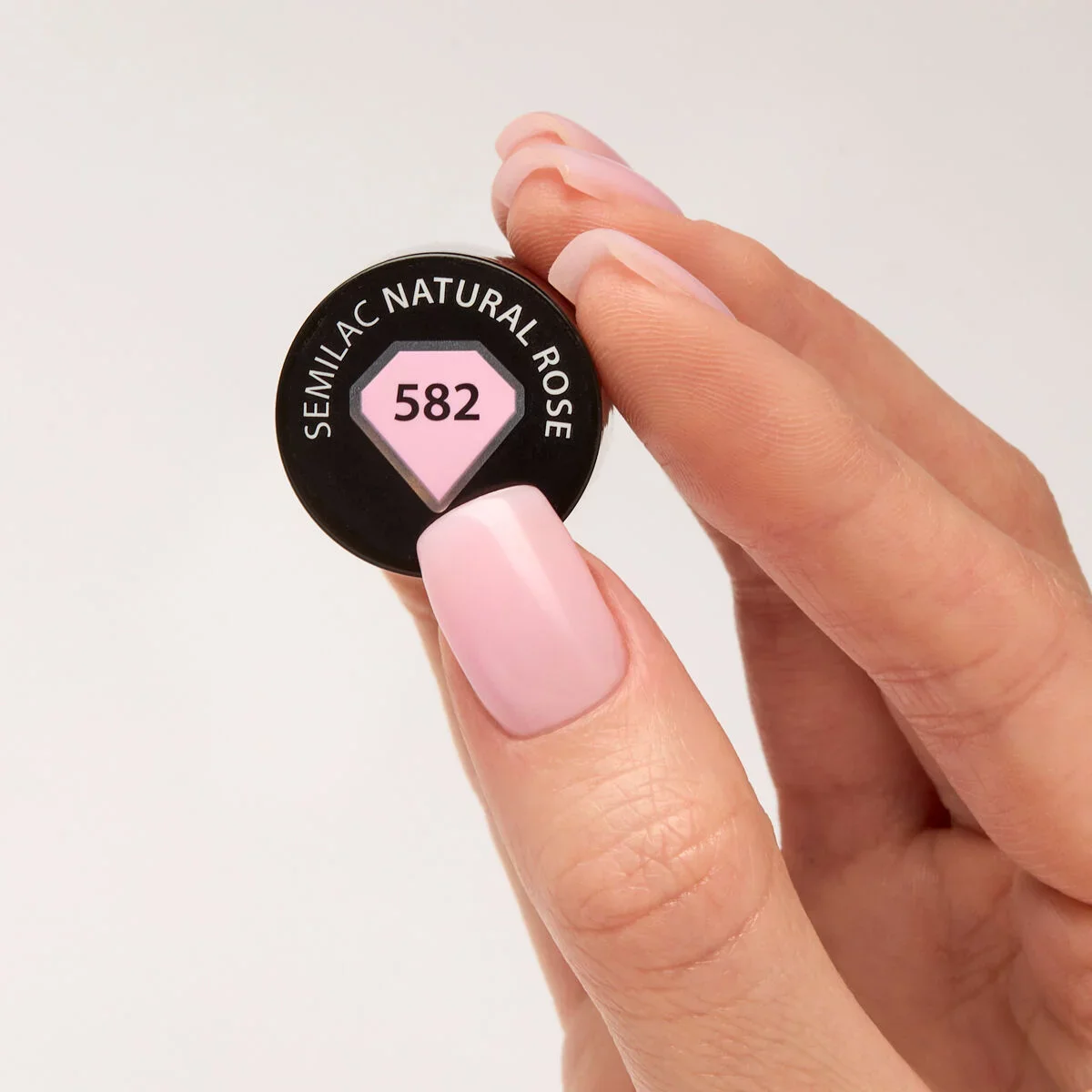 582 Natural Rose - Semilac Soak Off Gel / Hybrid Nail Polish - Image 2