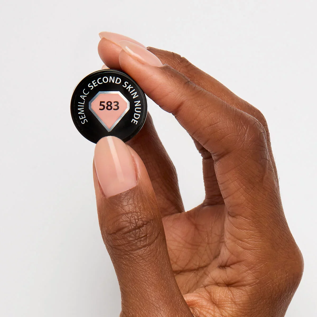 583 Second Skin Nude - Semilac Soak Off Gel / Hybrid Nail Polish - Image 2