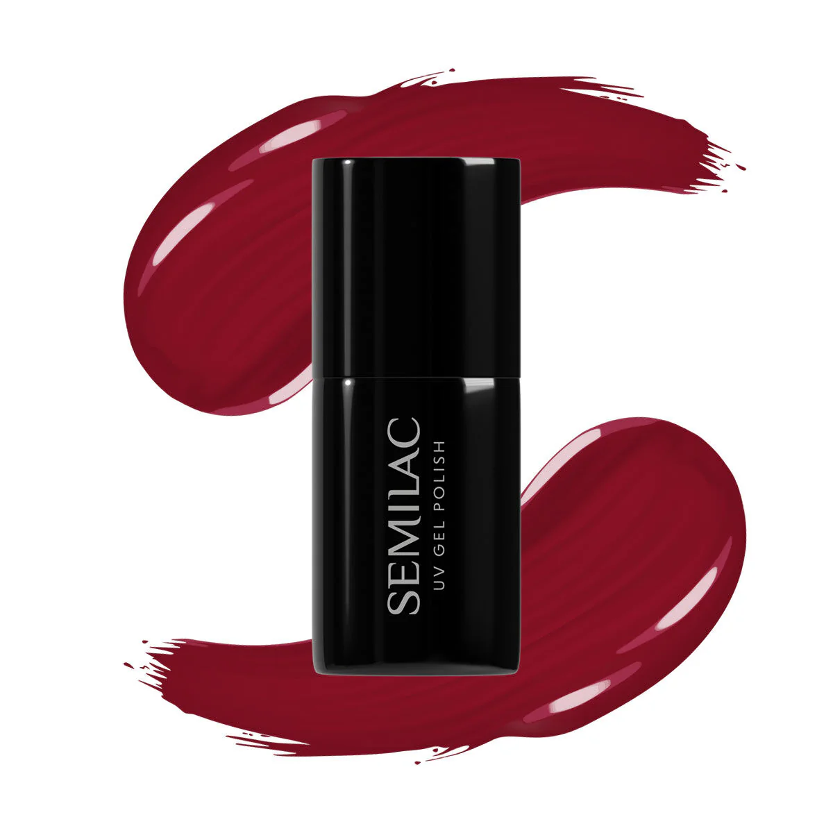 592 Jelly Cherry - Semilac Soak Off Gel / Hybrid Nail Polish - Image 4