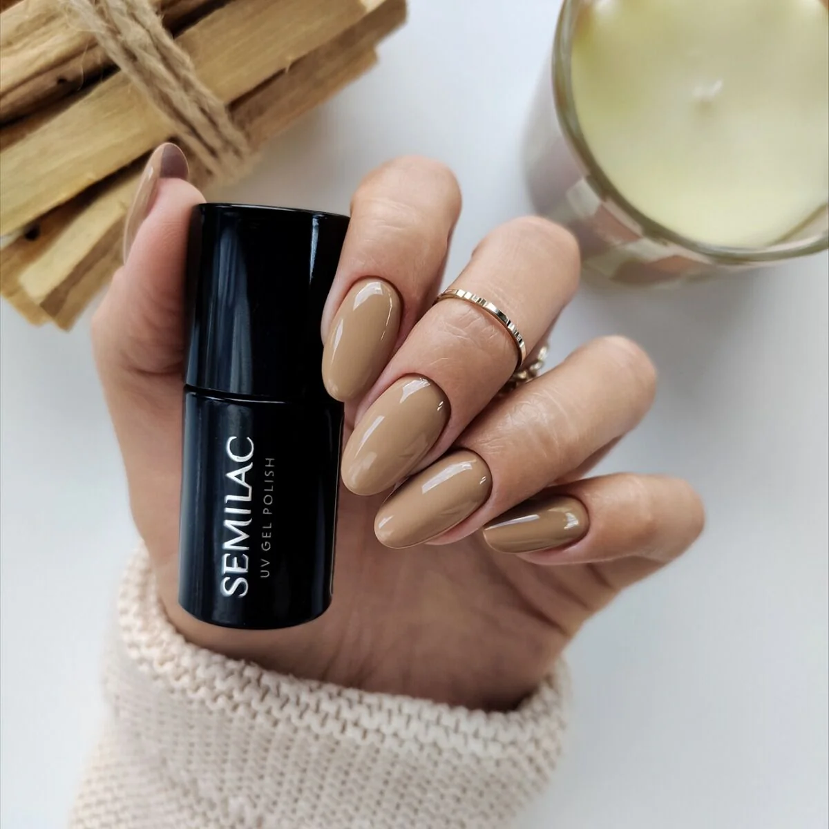 652 Palo Santo - Semilac Soak Off Gel / Hybrid Nail Polish - Image 3