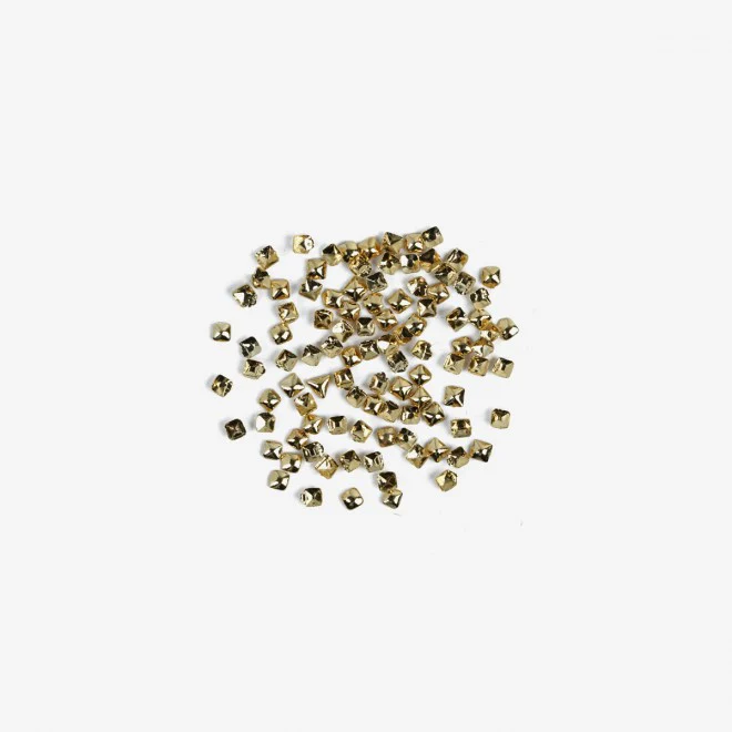 762 SMALL GOLD SQUARE  Semilac Nail Art Decorations 100 pcs