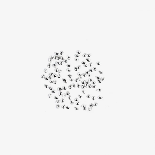 767 SMALL SILVER TEARS  Semilac Nail Art Decorations 100 pcs