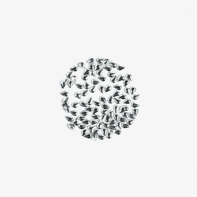 769 BIG SILVER TEARS  Semilac Nail Art Decorations 100 pcs