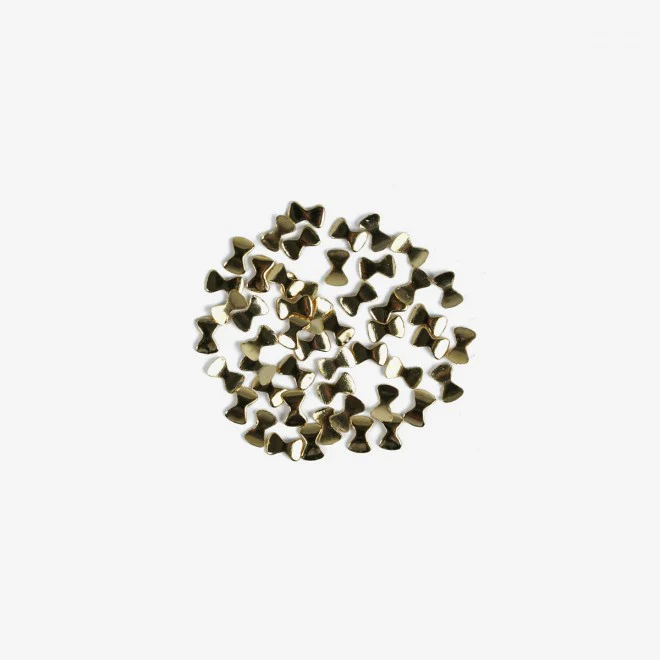 770 GOLD BOWS  Semilac Nail Art Decorations 50 pcs