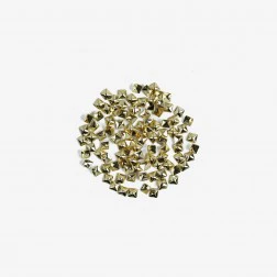 772 BIG GOLD SQUARES  Semilac Nail Art Decorations 100 pcs