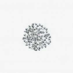 775 SILVER TRIANGLES  Semilac Nail Art Decorations 100 pcs