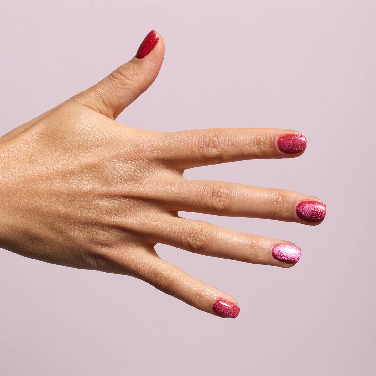 795 Magnetic Raspberry - Semilac Soak Off Gel / Hybrid Nail Polish - Image 7