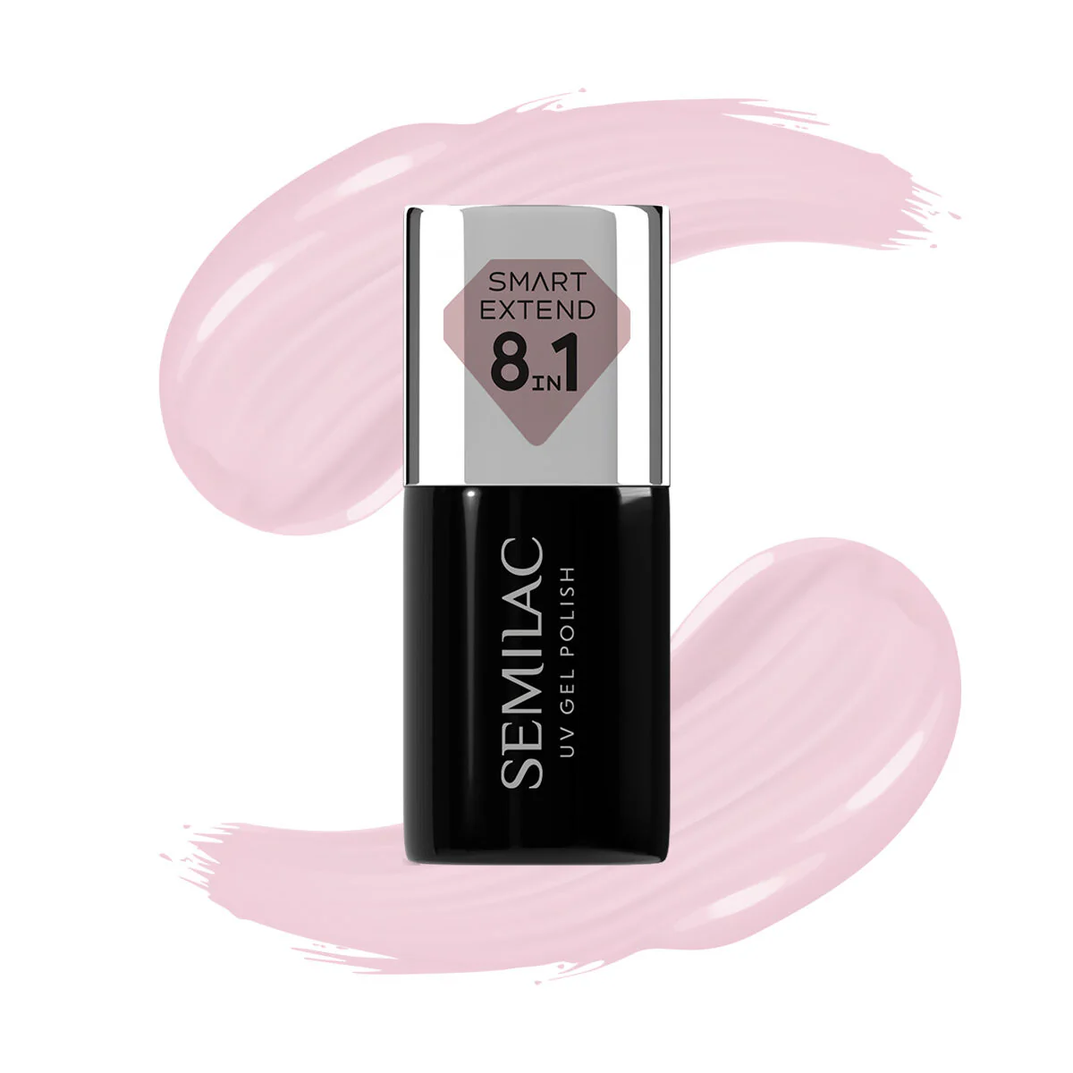 809 Tender Pink Extend 8in1 - Semilac Smart Builder Gel / Hybrid Nail Polish - Image 3