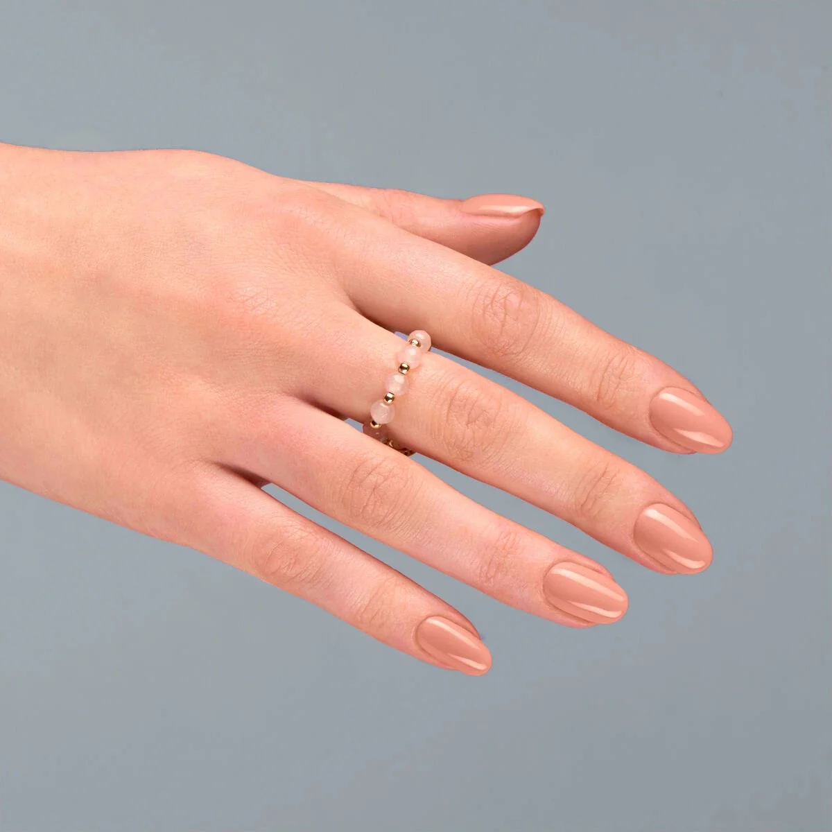 817 DIRTY PEACH - Semilac Extend 5in1 Soak Off Gel / Hybrid Nail Polish - Image 4