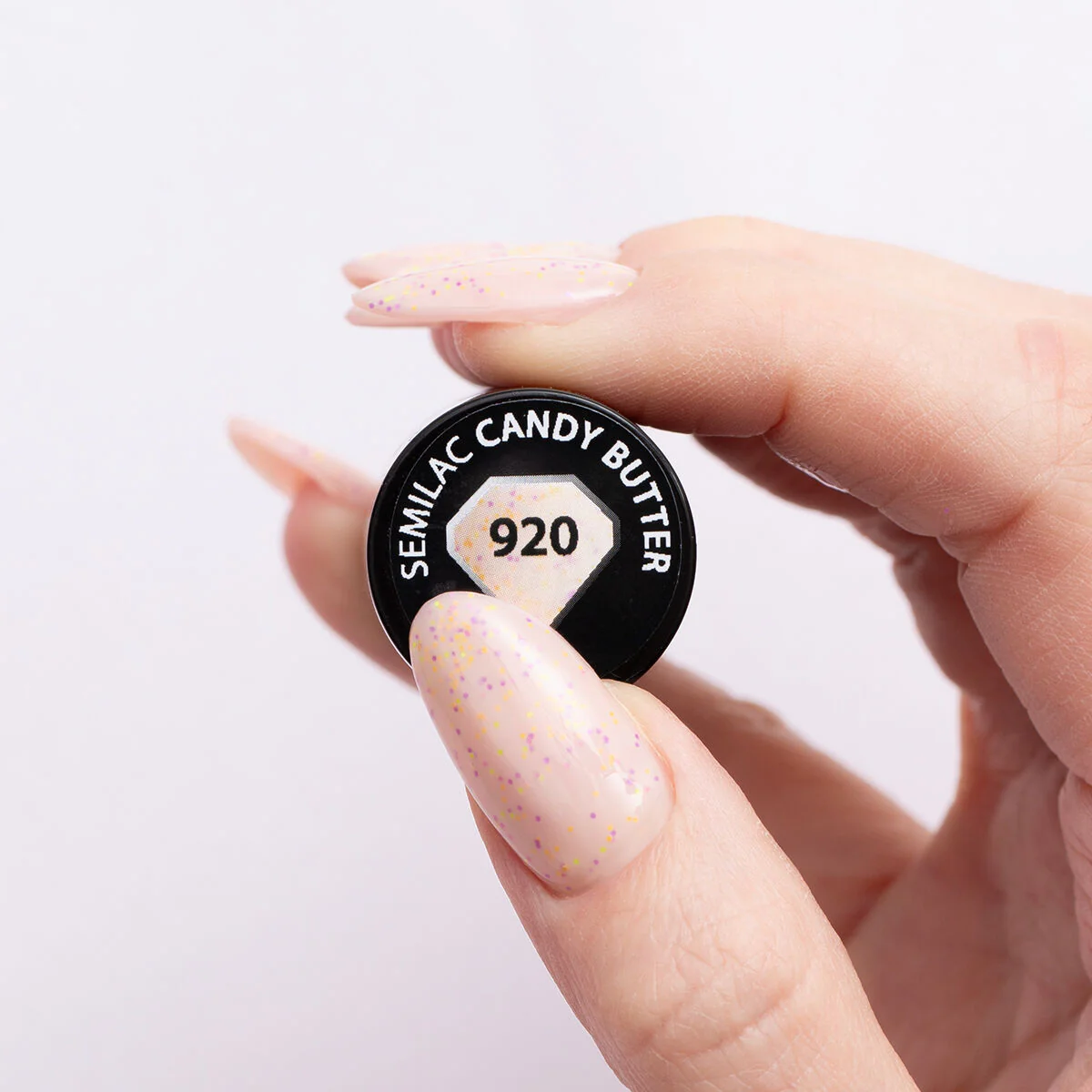 920 Candy Butter - Semilac Soak Off Gel / Hybrid Nail Polish - Image 3
