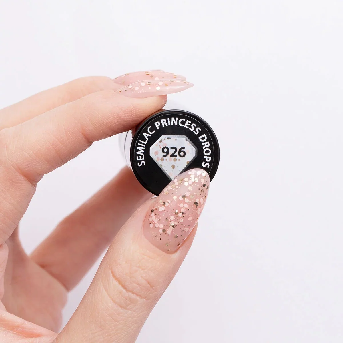 926 Princess Drops - Semilac Soak Off Gel / Hybrid Nail Polish - Image 3
